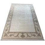 290 x 200cm Milat Mirage Beige & Brown Silky-Feel Rug - Image 3