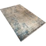 290 x 200cm Milat Setra Beige & Blue Abstract Rug - Image 2