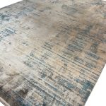 290 x 200cm Milat Setra Beige & Blue Abstract Rug - Image 6