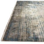 290 x 200cm Milat Setra Beige & Blue Abstract Rug - Image 7
