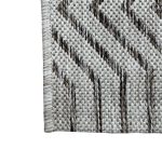 180 x 57cm Grey Geometric Chevron Indoor/Outdoor Runner Rug - Image 5
