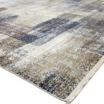 290 x 200cm Turkish Machine Made Mirage Beige & Blue Abstract Rug - Image 4