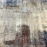 290 x 200cm Turkish Machine Made Mirage Beige & Blue Abstract Rug - Image 5