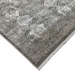 290 x 200cm Milat Aspendos Grey & Anthracite Distressed Rug - Image 6