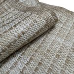 100 x 60cm Beige Stripped Indoor/Outdoor Small Rug - Image 4