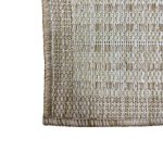 100 x 60cm Beige Stripped Indoor/Outdoor Small Rug - Image 5