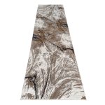 300 x 80cm Beige & Ivory Contemporary Crackle Design Runner Rug
