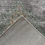 300 x 80 cm Grey & Green Vintage Persian Medallion Runner Rug - Image 8