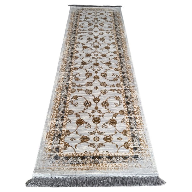 270 x 80cm Golden Garden in Soft Blue Base Runner Rug