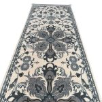 300 x 80cm Ivory & Grey Royal Garden Runner Rug - Image 3