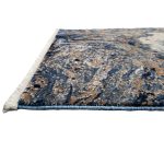 300 x 80 cm Grey, Beige & Navy Abstract Marble Runner Rug - Image 9