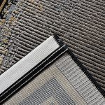 290 x 80 cm Grey & Beige Geometric Border Runner Rug