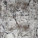 300 x 80cm Beige & Cream Cracked Stone Abstract Runner Rug