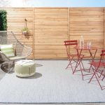 213 x 152cm Navy & Ivory Mini Diamond Pattern Indoor/Outdoor Rug - Image 5