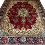 380 x 300cm Antique Hand Knotted Kork Wool Tabriz Paisley Rug - Image 2