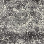 230 x 160cm Vintage Distressed Charcoal & Silver Traditional Area Rug - Image 4