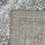 230 x 160cm Vintage Distressed Charcoal & Silver Traditional Area Rug