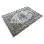 230 x 160cm Traditional Taupe & Beige Floral Border Area Rug - Image 3