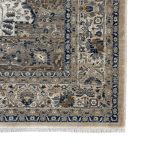 230 x 160cm Traditional Taupe & Beige Floral Border Area Rug - Image 7