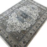 230 x 160cm Traditional Taupe & Beige Floral Border Area Rug - Image 5