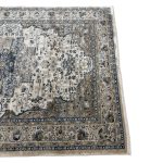230 x 160cm Traditional Taupe & Beige Floral Border Area Rug - Image 8