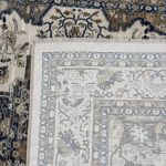 230 x 160cm Traditional Taupe & Beige Floral Border Area Rug - Image 9