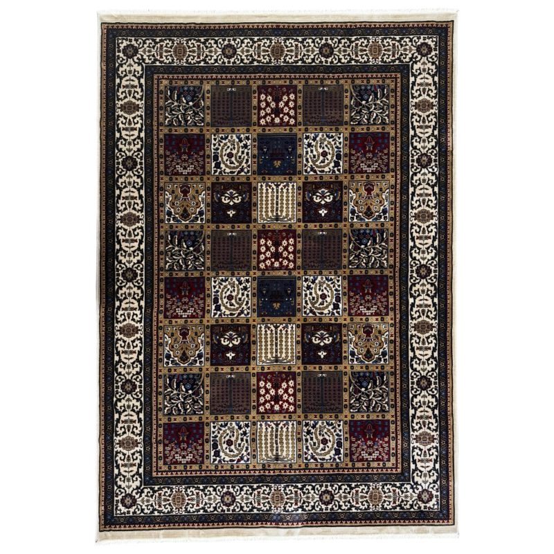 230 x 160cm Traditional Beige Panel Patchwork Persian Area Rug