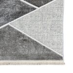 230 x 160cm Modern Geometric Charcoal & Silver Area Rug - Image 8