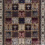 230 x 160cm Traditional Beige Panel Patchwork Persian Area Rug - Image 5
