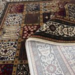 230 x 160cm Traditional Beige Panel Patchwork Persian Area Rug - Image 7