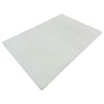 230 x 160cm Modern Ribbed Off-White Solid Textured Area Rug - Image 3