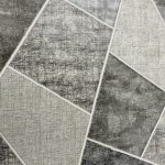 230 x 160cm Modern Geometric Charcoal & Silver Area Rug - Image 5