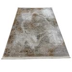230 x 160cm Vintage Distressed Bronze & Beige Medallion Area Rug - Image 2