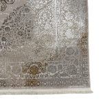 230 x 160cm Vintage Distressed Bronze & Beige Medallion Area Rug - Image 8