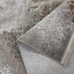 230 x 160cm Vintage Distressed Bronze & Beige Medallion Area Rug - Image 6