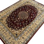 230 x 160cm Isfahan Sovereign Red Soft Rug - Image 5