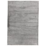 230 x 160cm Modern Ribbed Off-Grey Solid Textured Area Rug