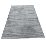230 x 160cm Modern Ribbed Off-Grey Solid Textured Area Rug - Image 2