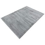 230 x 160cm Modern Ribbed Off-Grey Solid Textured Area Rug - Image 3