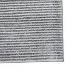 230 x 160cm Modern Ribbed Off-Grey Solid Textured Area Rug - Image 4