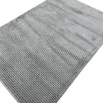 230 x 160cm Modern Ribbed Off-Grey Solid Textured Area Rug - Image 5