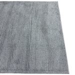 230 x 160cm Modern Ribbed Off-Grey Solid Textured Area Rug - Image 8
