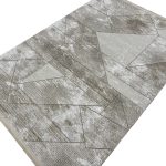 230 x 160cm Modern Geometric Beige Area Rug