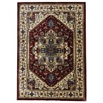 230 x 160cm Kazak Design Crimson Geometric Rug