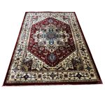 230 x 160cm Kazak Design Crimson Geometric Rug - Image 3