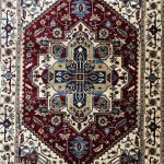 230 x 160cm Kazak Design Crimson Geometric Rug