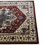 230 x 160cm Kazak Design Crimson Geometric Rug - Image 6