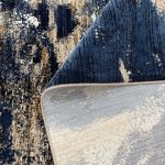 uxury Abstract Painterly Navy Blue & Beige Area Rug