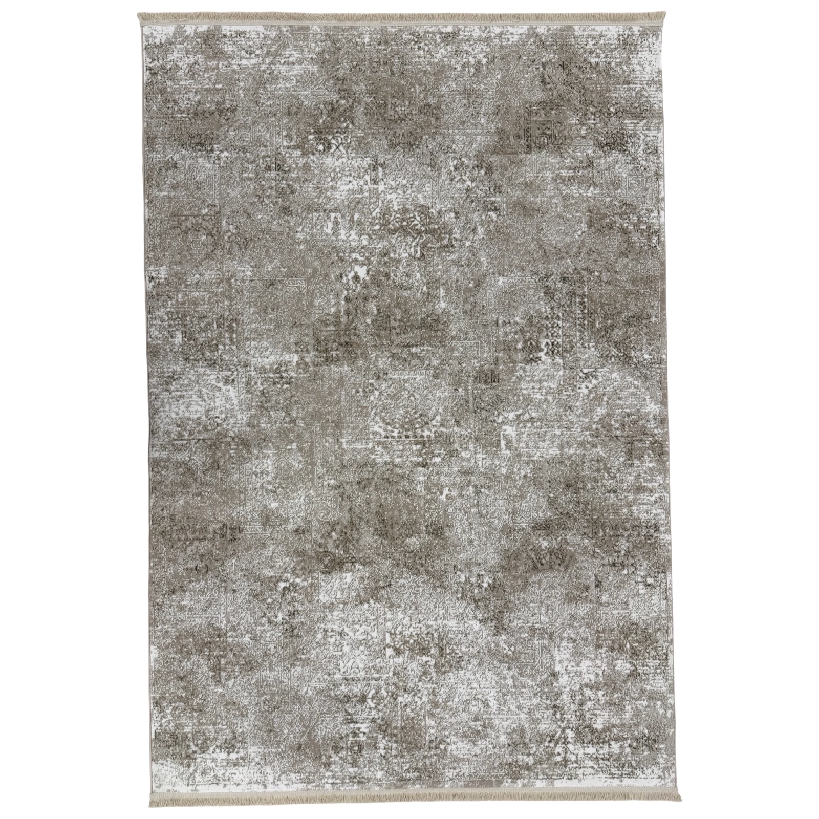 230 x 160cm Minimalist Weathered Patchwork Accent in Taupe & Ivory Rug 230 x 160cm Minimalist Weathered Patchwork Accent in Taupe & Ivory Rug