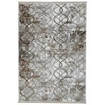 230 x 160cm Modern Curvilinear Lattice Textured Rug
